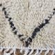 Handmade wool Berber rug 214 x 146 cm