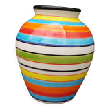 Vase à rayures vitaminées