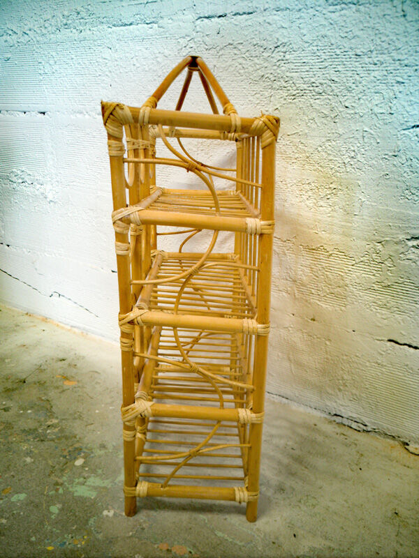 Rattan bottle holder