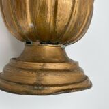 Seau en metal XIX eme rehausse d'or palmettes grande decoration