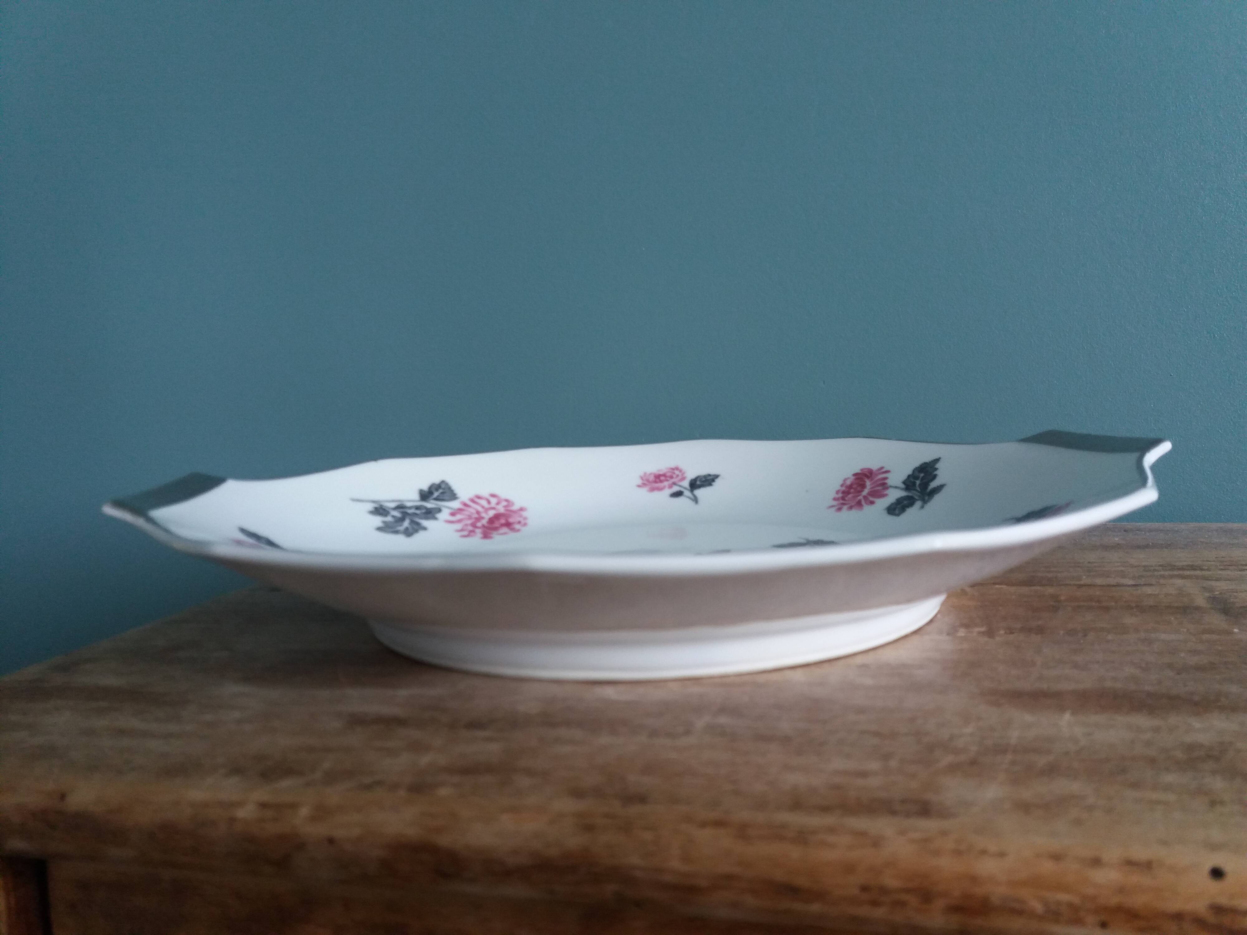 Deep dish in Limoges porcelain, Michelaud Frères