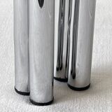 Chrome and smoked glass nesting tables, 1970s