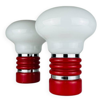 Mid-century table lamps model Bulb attributed to Enrico Tronconi, Italy 1970s, set of 2.