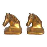 Brass horse bookends