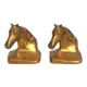 Brass horse bookends