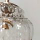 Vintage transparent bubble glass suspension globe