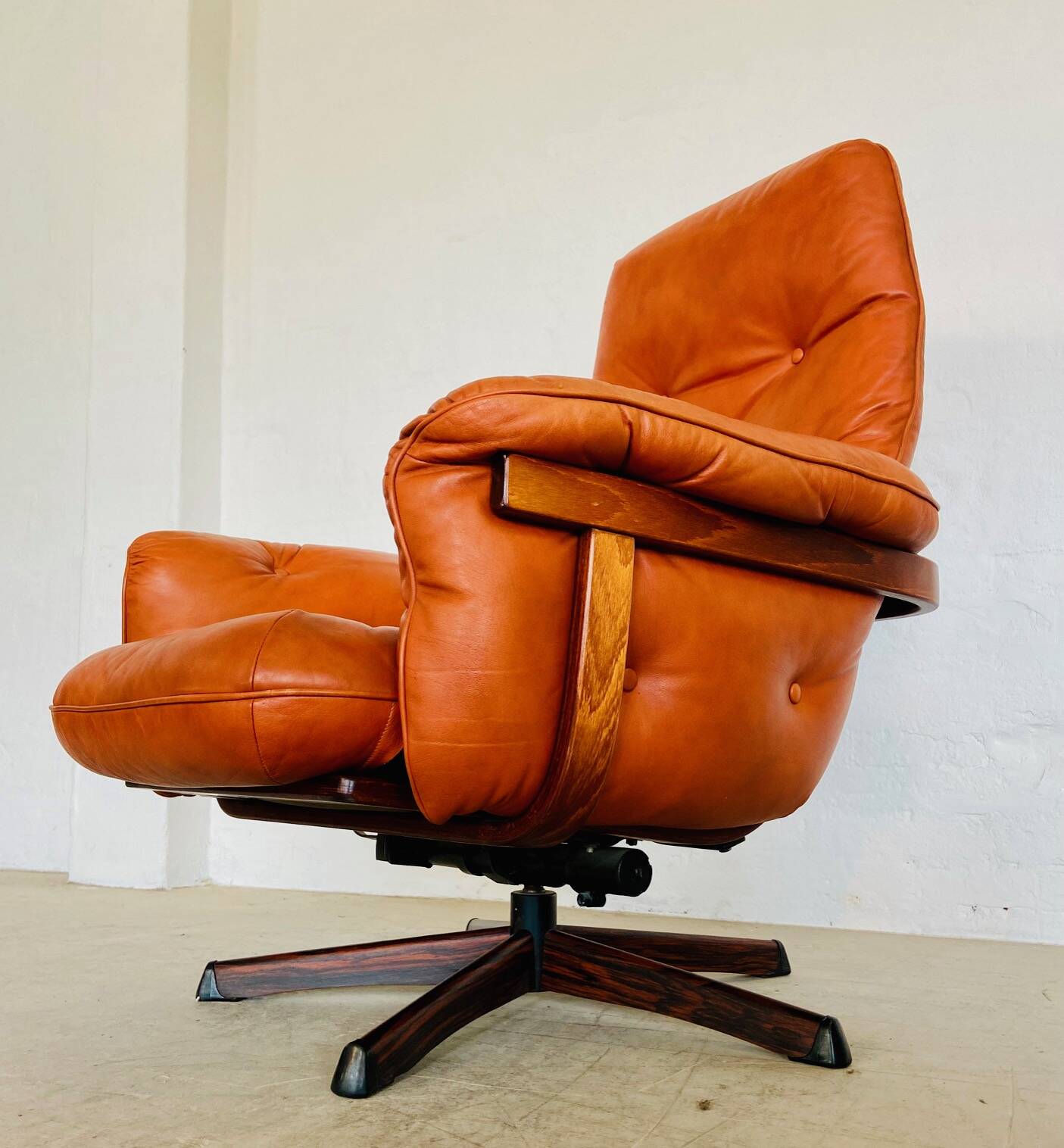 Vintage Danish mid-century Gote Mobler reclining lounge chair 1970s