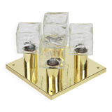 Large frosted glass ceiling light by Murano, Kalmar, Austria, 1960s.