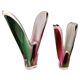 Pair of crystal vases by Paul Kedelv for Flygsfors Coquille