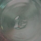 Green "ideale" glass canning jar