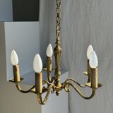 Lustre classique doré à 5 bras de lumière D:40cm