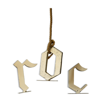 Letters of ensign in Zinc old ROC