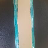 Signed turquoise enameled ceramic pocket tray