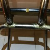 Set of 4 red formica chairs