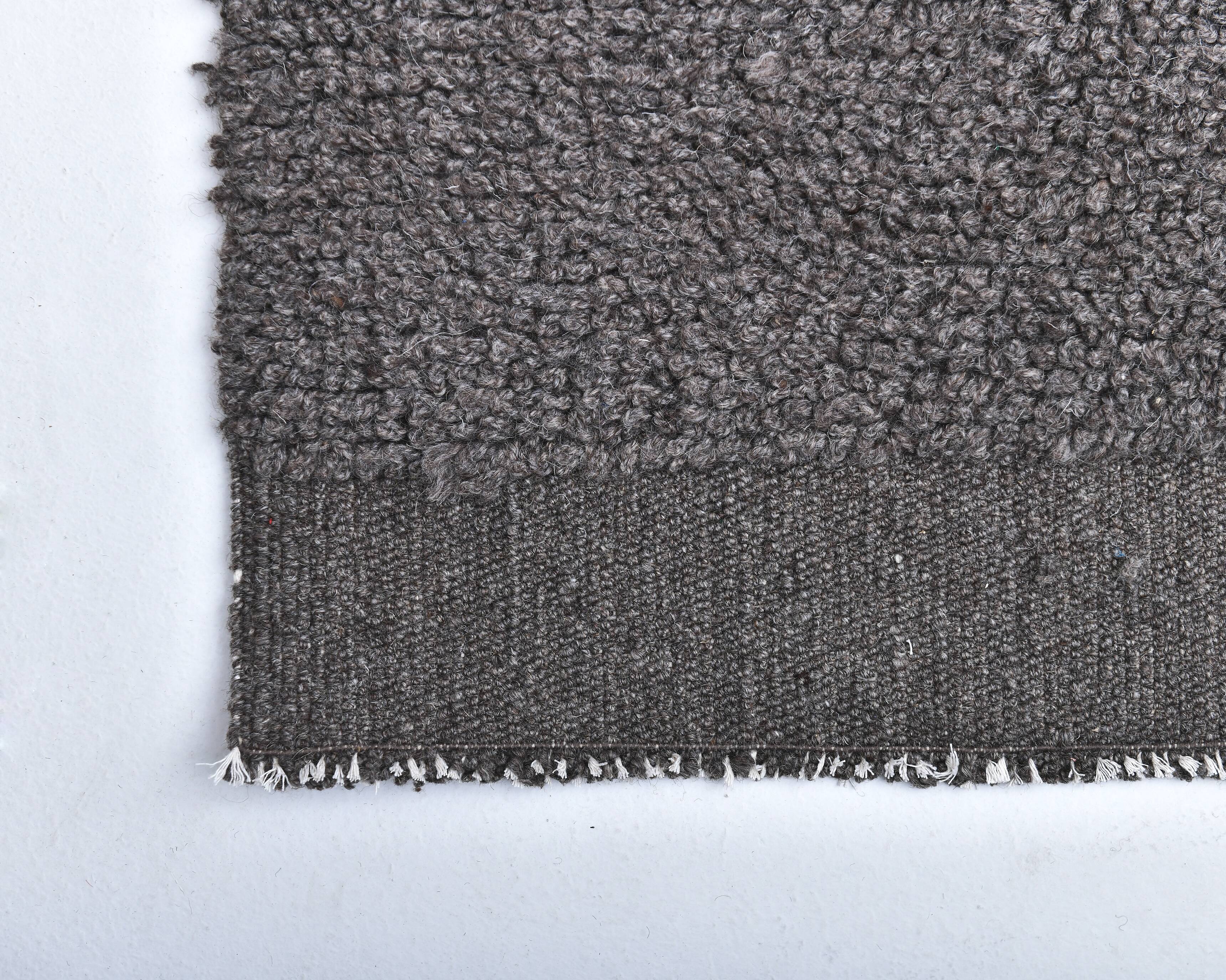 7x10 Oversize Brown Handmade Rug, 211x302Cm SK 241441