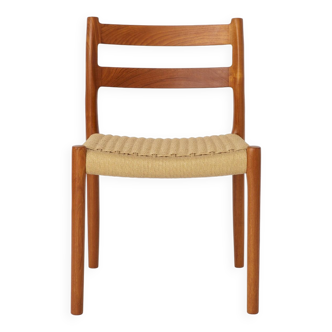 1 of 6 Niels Moller Chairs, model 84, 1970s, Teak, Vintage, Danish