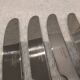 12 silver-plated dessert knives by Christofle Concorde, 19cm