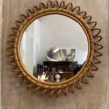 Rattan mirror 40cm