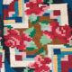 Rug with roses made by hand in Romania