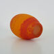 Ovoid Art Nouveau vase with annular neck VAL orange glass paste, Daum Nancy