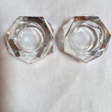 Paire de salerons en cristal de Baccarat