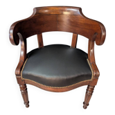 Fauteuil de bureau Restauration en Noyer