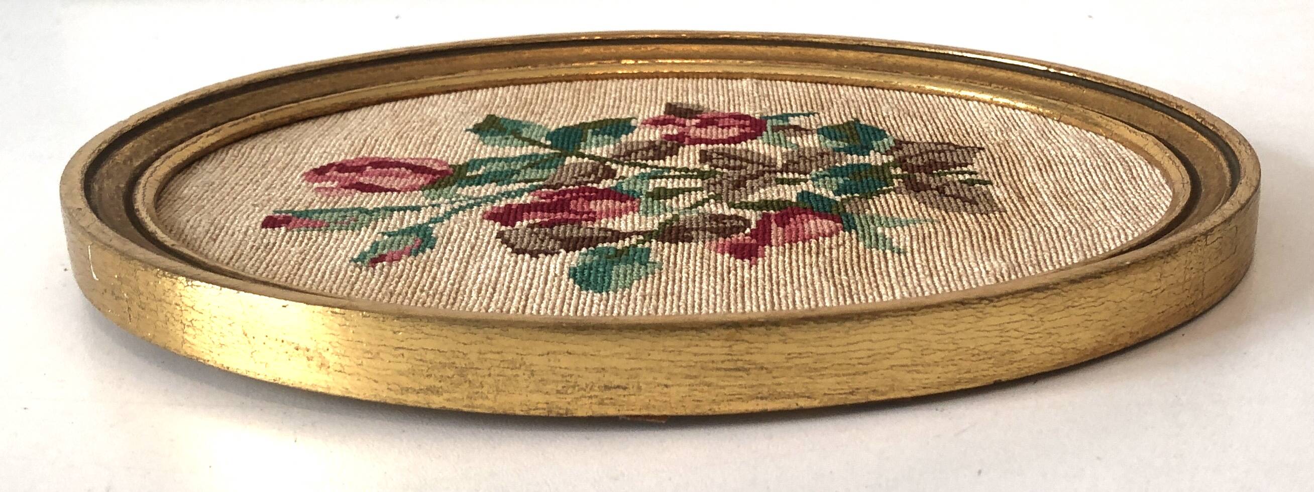 Vintage Canvas Golden Wood Frame