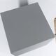 Grey metal cubic design lamp, coloured filters and Japanese signature.