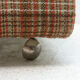 Eastern bloc upholstered pouffe, 1980´s, Czechoslovakia