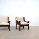 1970s rosewood Italian lounge chairs