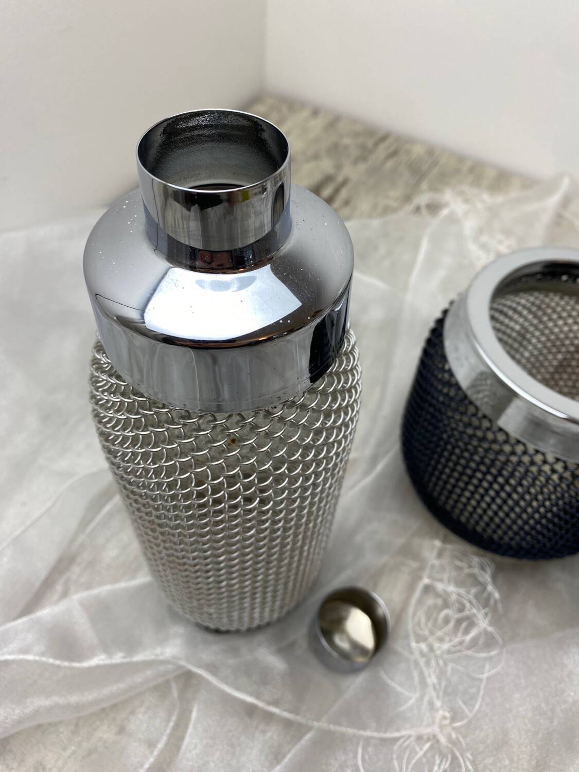 Vintage Cocktail Shaker and Ice Bucket
