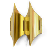 Double wall light "Gothic II" by Bent Karlby for Lyfa. Denmark 1960s