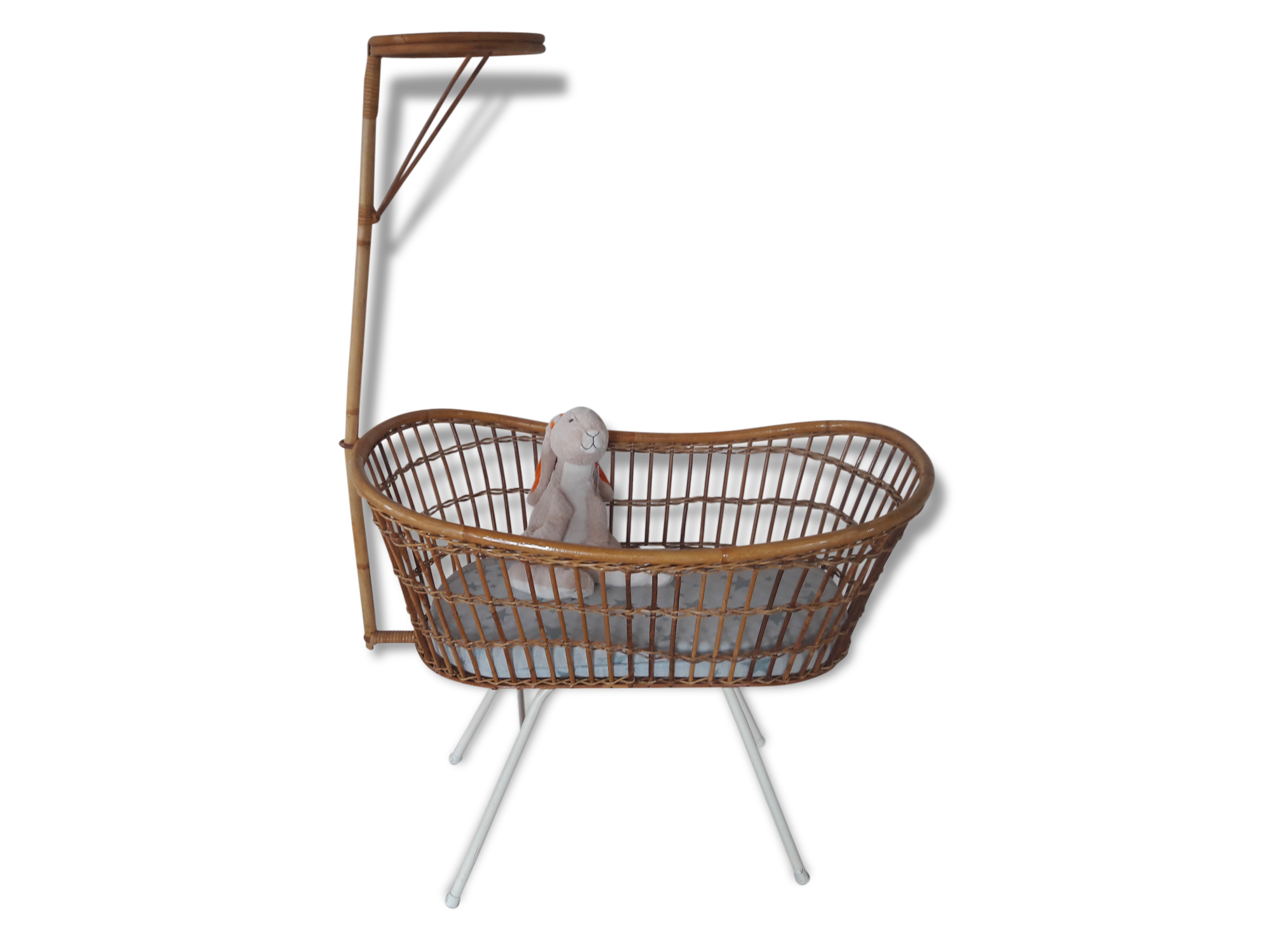 Rattan Crib by Rohe Noordwolde made in Holland