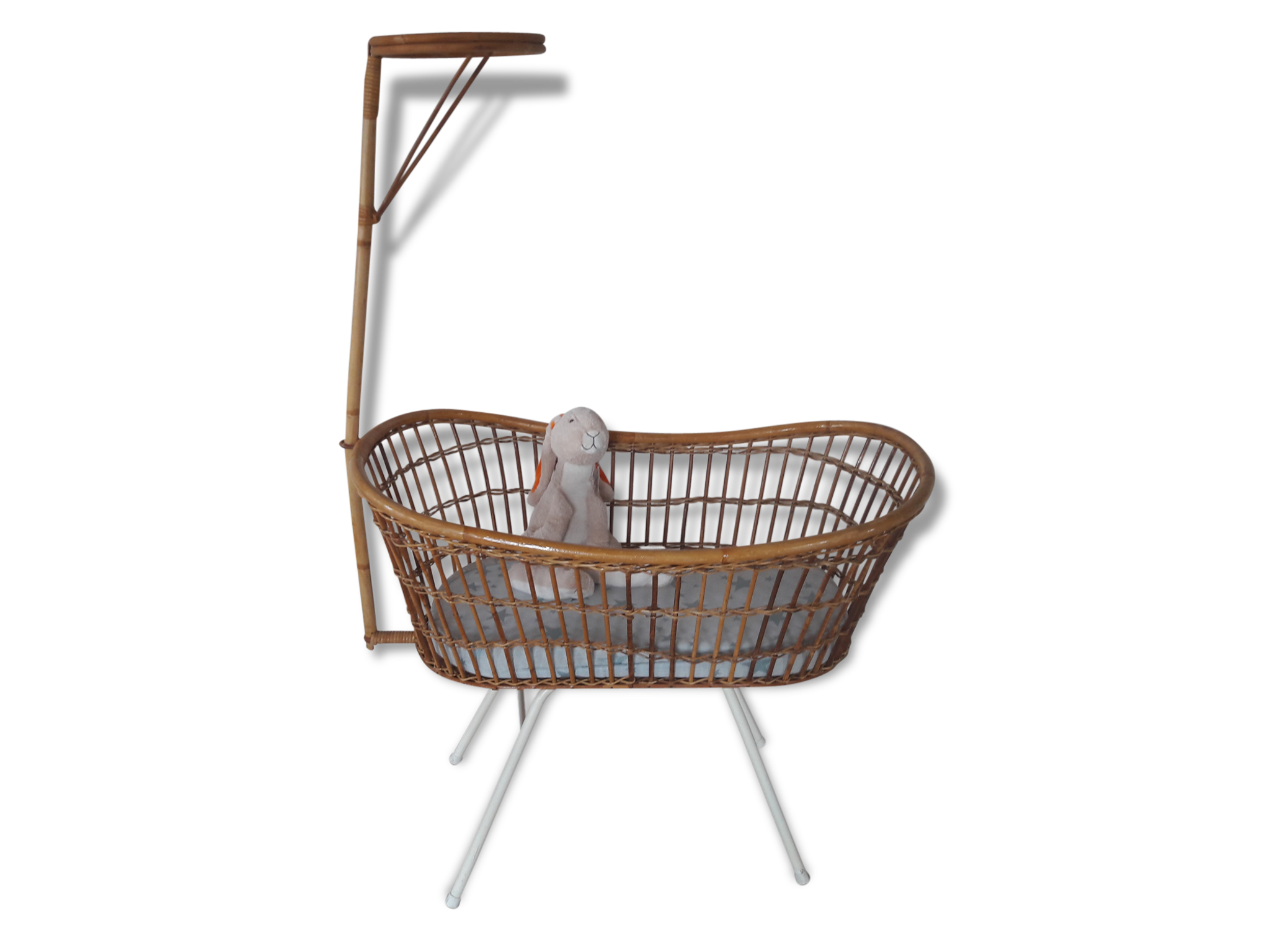 Rattan Crib by Rohe Noordwolde made in Holland