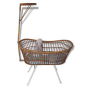 Rattan Crib by Rohe Noordwolde made in Holland