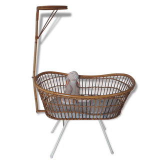 Rattan Crib by Rohe Noordwolde made in Holland