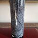 Large blown glass roller vase with speckled gray/purple camaieu decor