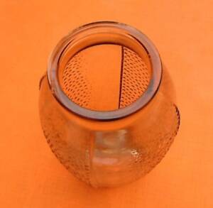 Art deco vase decoration pearl tips transparent pink glass