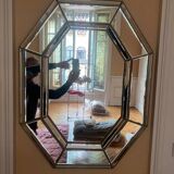 Hexagonal art deco mirror
