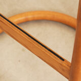 Set of 3 solid barstools in oak by Allmilmö