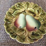 3 assiettes barbotine