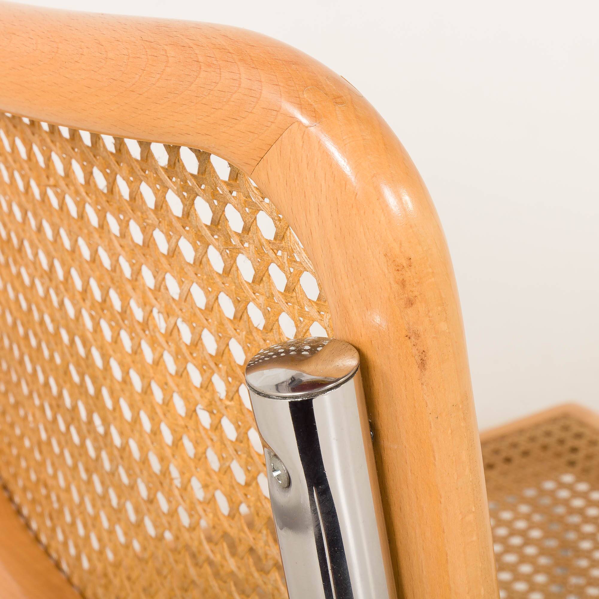 Vintage Italian single Cesca chair, 1980s