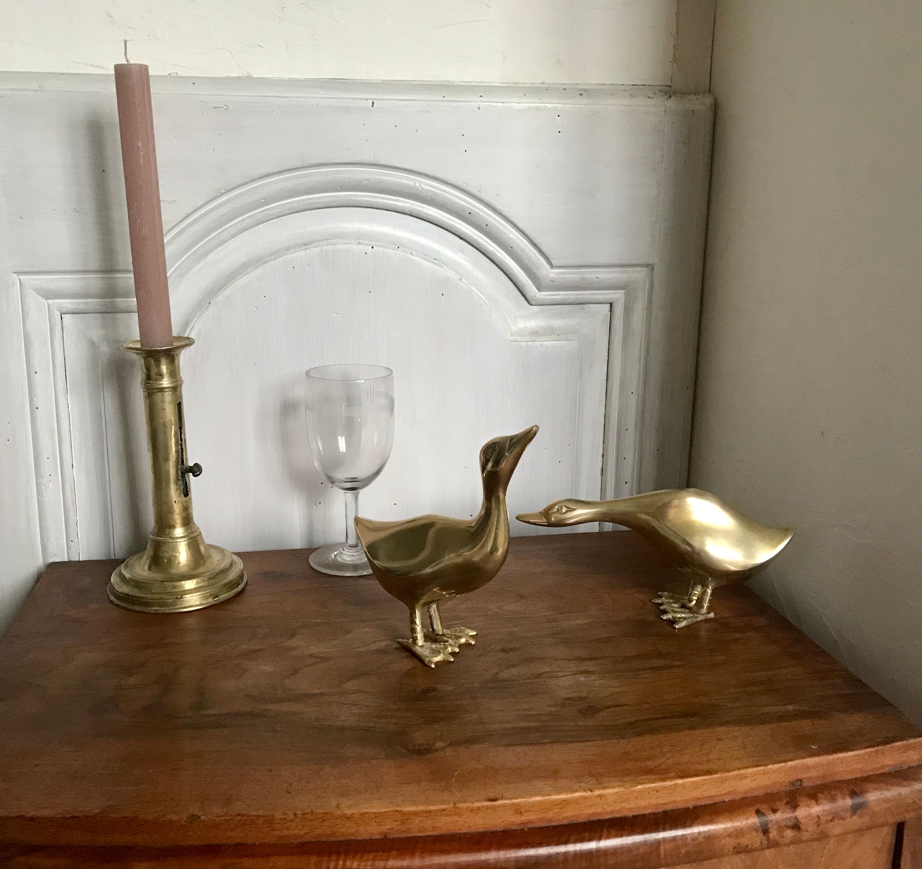 Brass duck couple