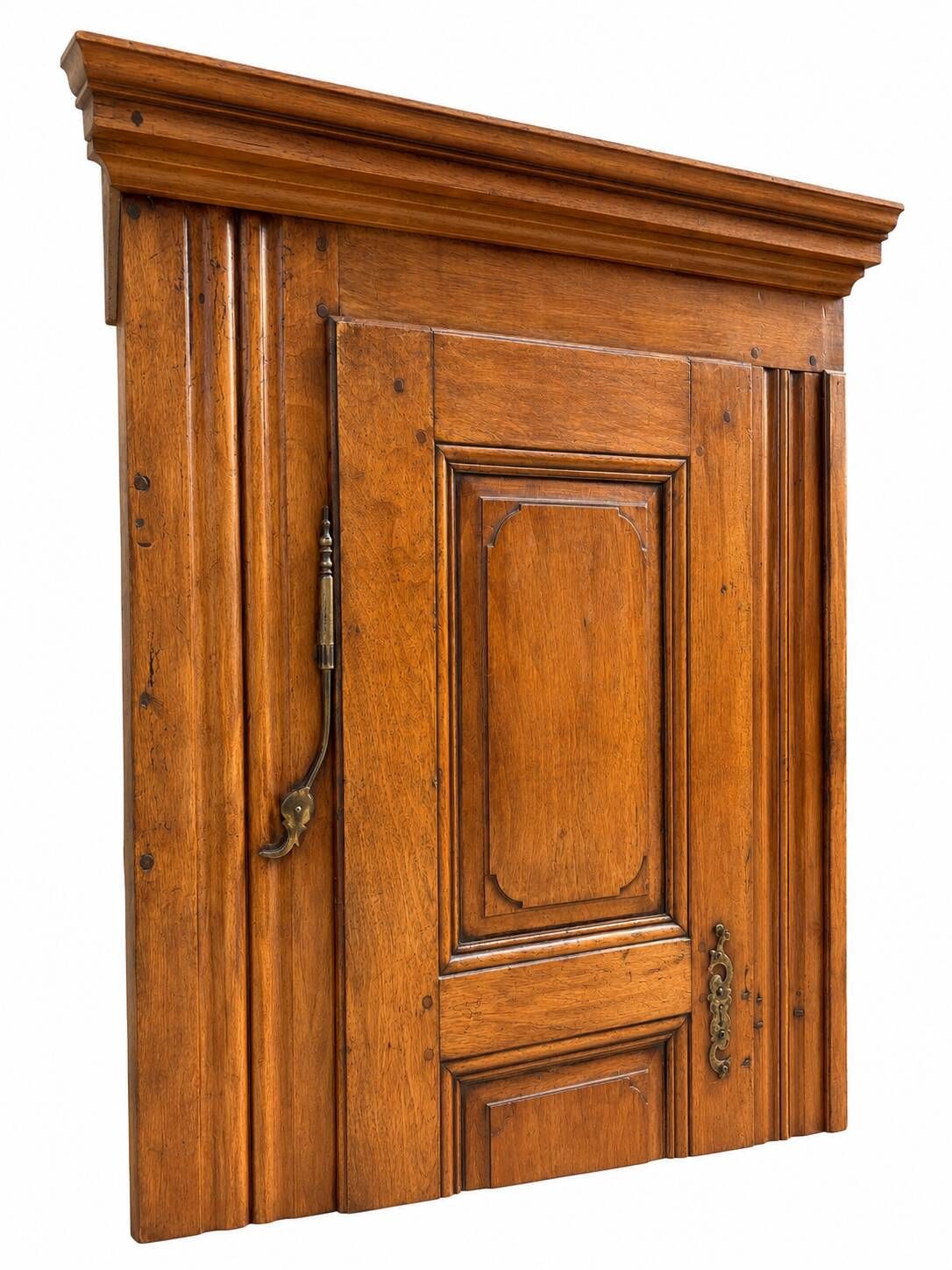 Alsatian armoire l xiv walnut 18th century french wardrobe