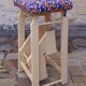 Wooden stepladder stool painted vintage 50s