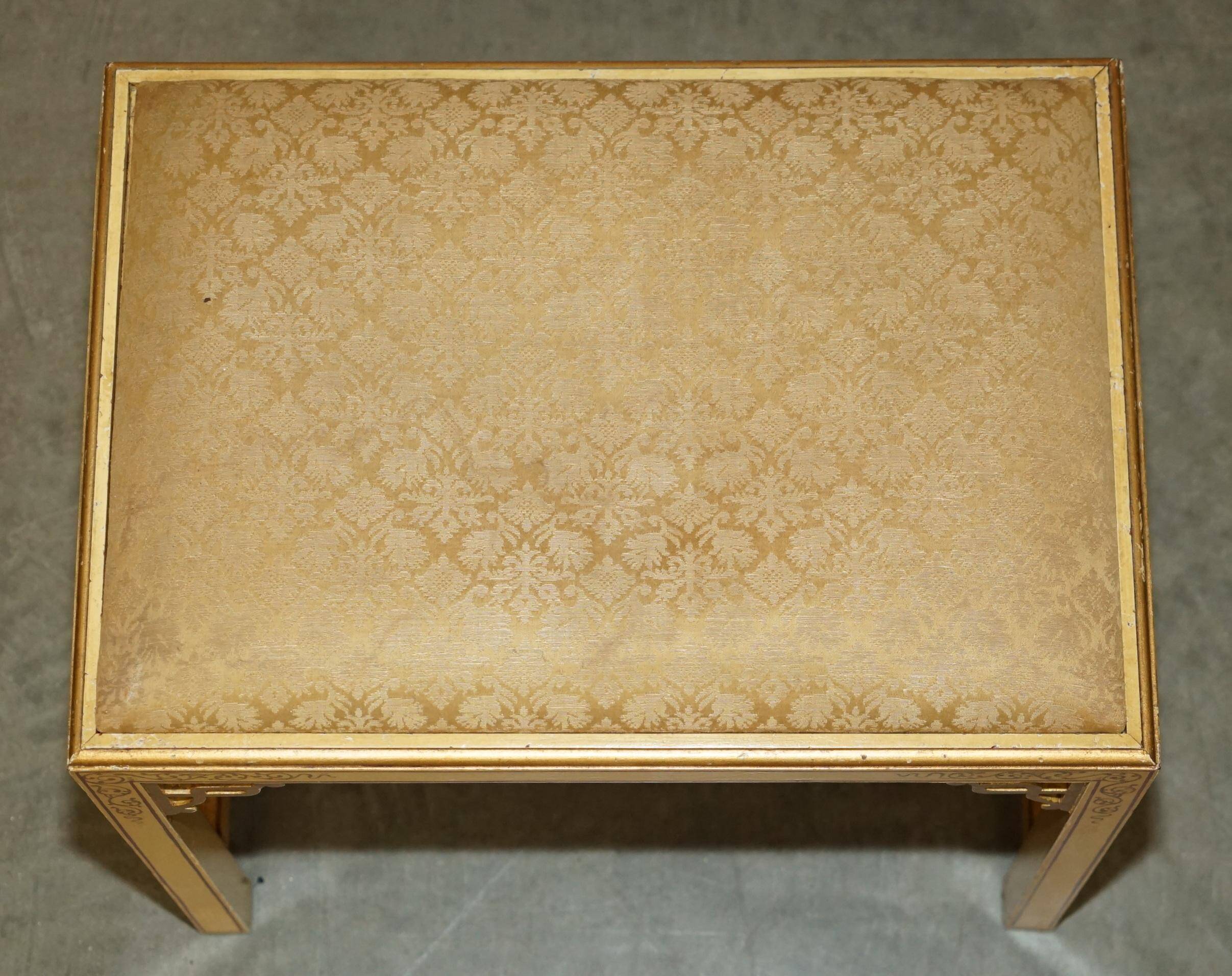 Chinoiserie dressing table in walnut with stool