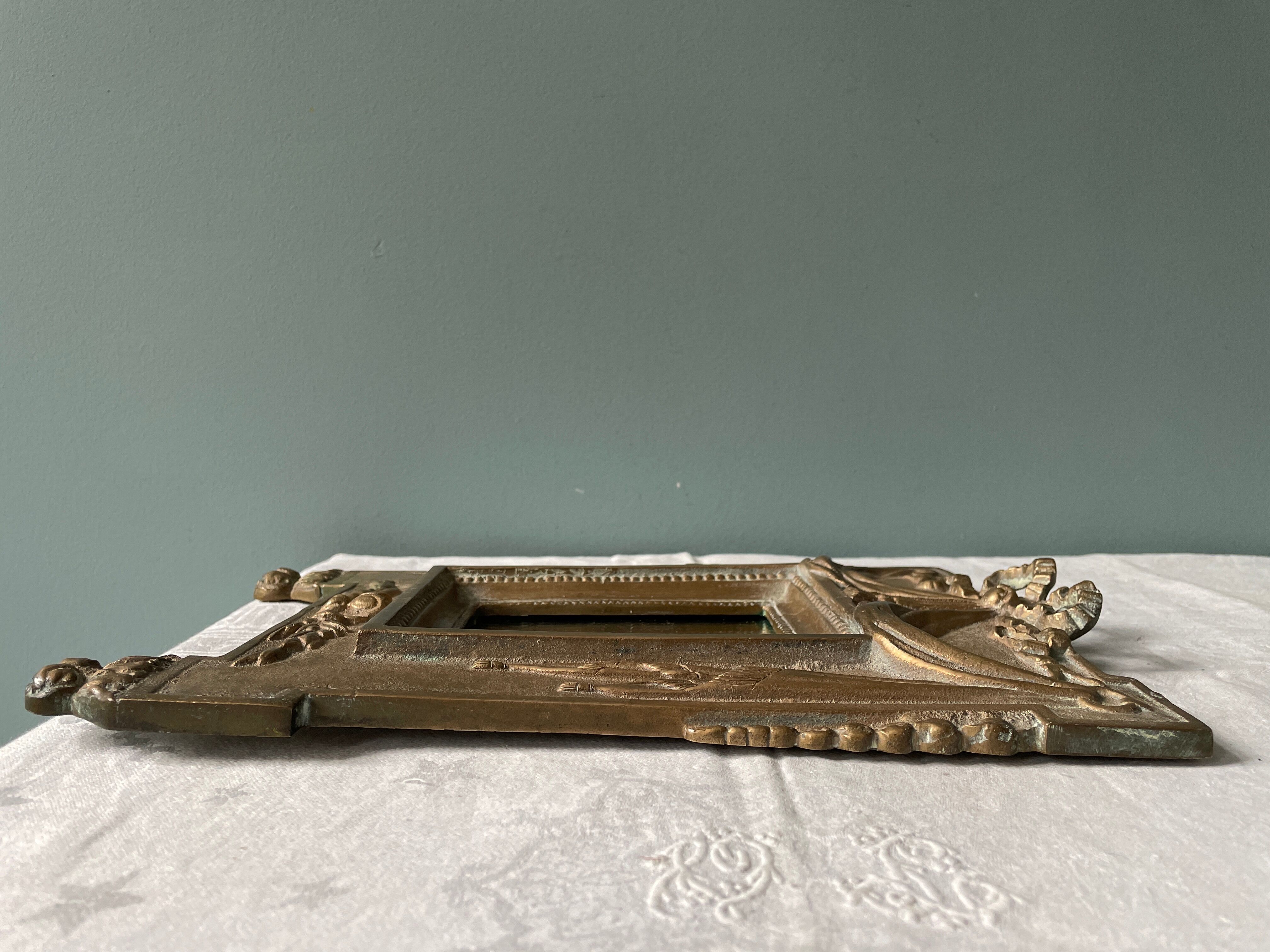 antique bronze mirror