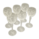 6 cut crystal glasses