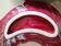 Lot de 3 coupelles de service verceram rouge et or