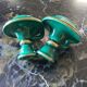 Pair of numbered ceramic candlesticks